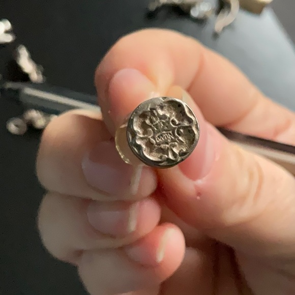 Very old silver ship in a bottle charm. - Picture 2 of 6